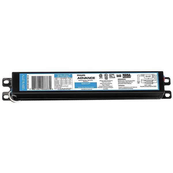 PHILIPS ADVANCE 71 Watts, 2 or 3 Lamps, Electronic Ballast