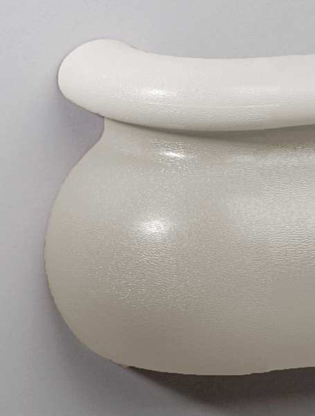 Lft Handrail Return, Linen White, 3-3/16In