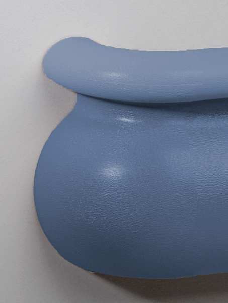 Left Handrail Return, Wndsr Blue, 3-3/16In
