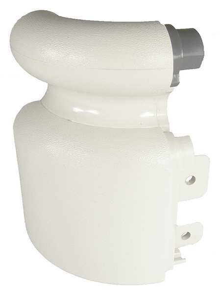 Left Handrail Return, Eggshell, 3-1/8In.
