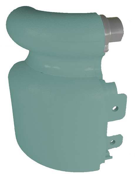 Left Handrail Return, Teal, 3-1/8In.