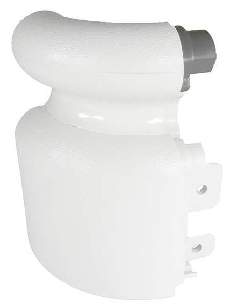 Left Handrail Return, Linen White, 3-1/8In