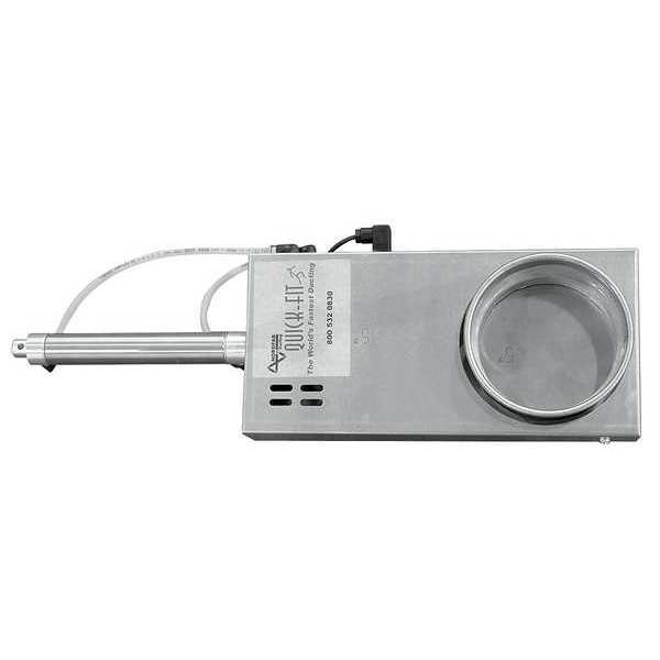 Round SD Auto Blastgate, Galvanized Steel, 20 GA, 18 13/32 in W, 11 1/4 in L, 33.04