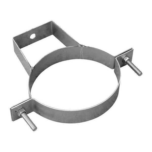 Pipe Hanger, 14 in Duct Dia, Galvanized Steel, 14 GA, 16-3/8
