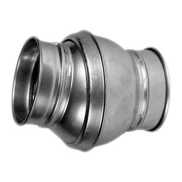 Round Ball Joint, 10 in Duct Dia, Galvanized Steel, 18 GA, 14-1/4