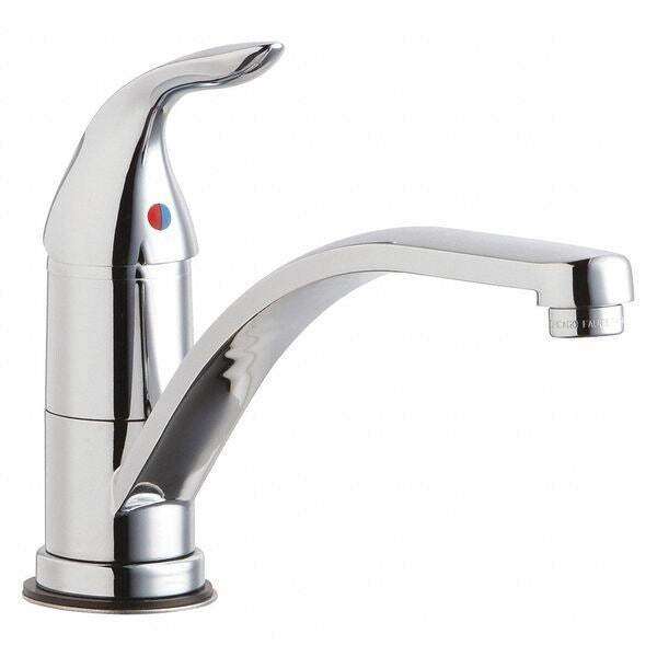 Manual, Single Hole Only Mount, Commercial 1 Hole Low Arc Kitchen Faucet