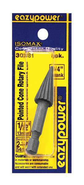 Pointed Cone Rotary File, 1/2 in., 1 pcs.
