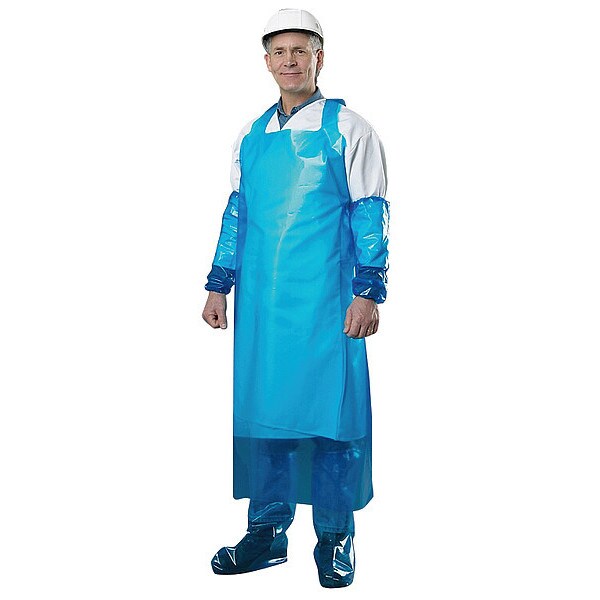 Die Cut Apron, 55 in. L, Blue, PK12