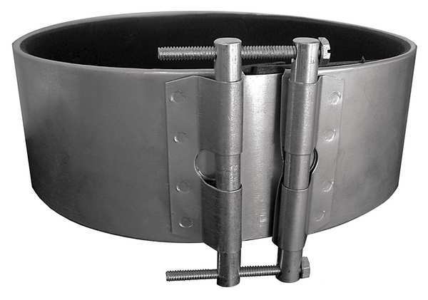 Round Gasketed Coupler, 6 in Duct Dia, Metal, 24 GA, 6 in W, 42