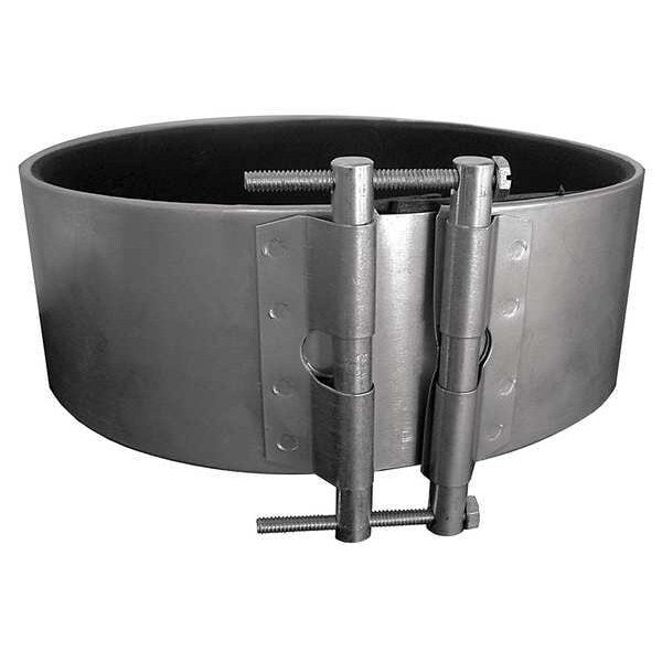 Round Gasketed Coupler, 14 in Duct Dia, Metal, 24 GA, 14 in W, 42