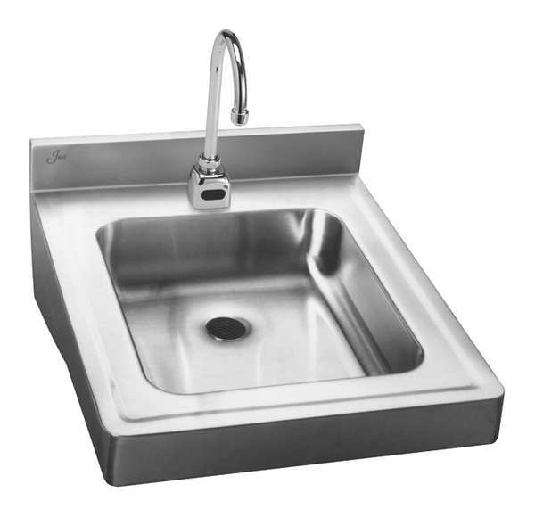 Sink, SS, 23-1/2inL x 20inW x 4inH, 18 ga