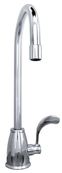 Manual, Single Hole Only Mount, 1 Hole Gooseneck Kitchen Faucet