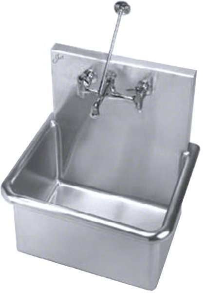 23 in W x 18 1/2 in L x 12 in H, Wall Hung, Bathroom Sink