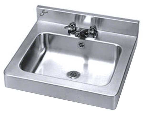 Sink, SS, 18inL x 20inW x 5inH, 18 ga