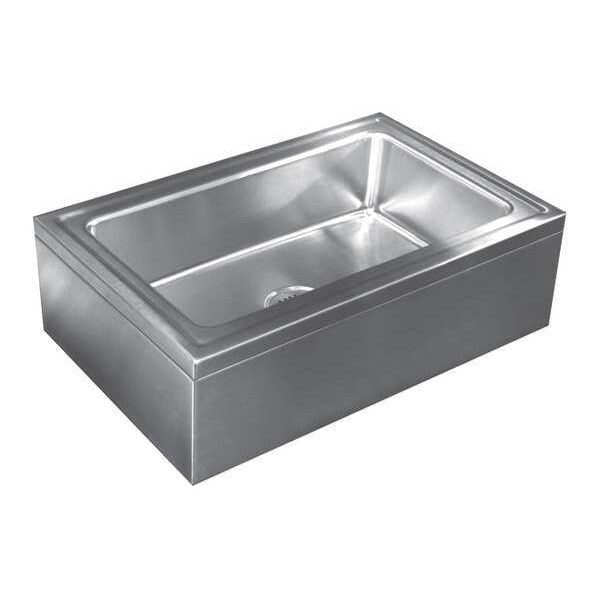 33 in W x 21 in L x 8 in H, Floor Mount, 16 ga. 304 Stainless Steel