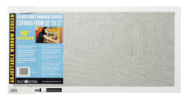 Adjustable Screen w/Frame, 10 in W, 37 in L