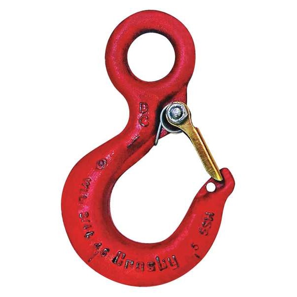 Eye Hook, Carbon Steel, 1500 lb., Red