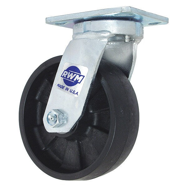 Kingpinless Swivel Plate Caster, 1000 lb.