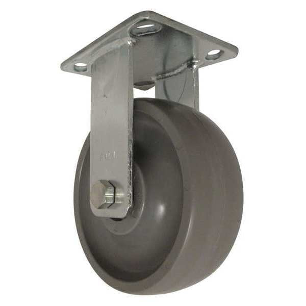 Rigid Plate Caster, Nylon, 6 in., 1500 lb.