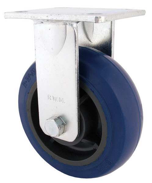 Rigid Plate Caster, Polyurethane, 1500 lb.