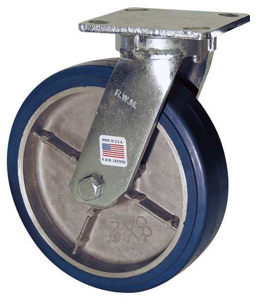 Kingpinless Swivel Plate Caster, 1500 lb.