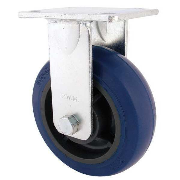Rigid Plate Caster, Nylon, 6 in., 1500 lb.