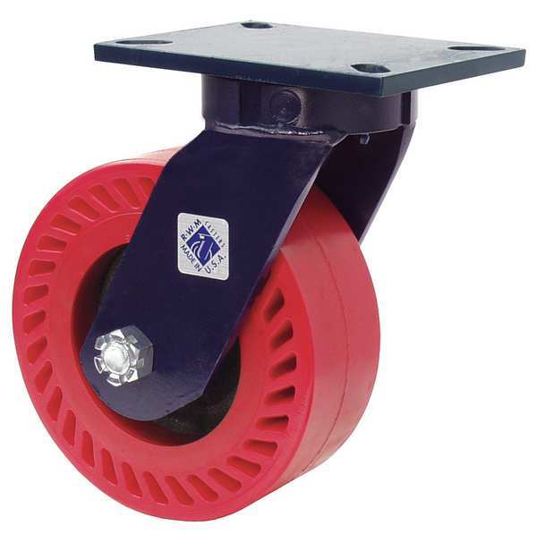 Kingpinless Swivel Plate Caster, 5500 lb.