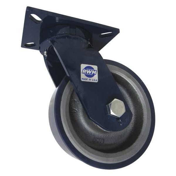 Kingpinless Swivel Plate Caster, 2500 lb.
