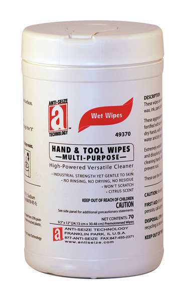Hand Cleaning Wipes, 12