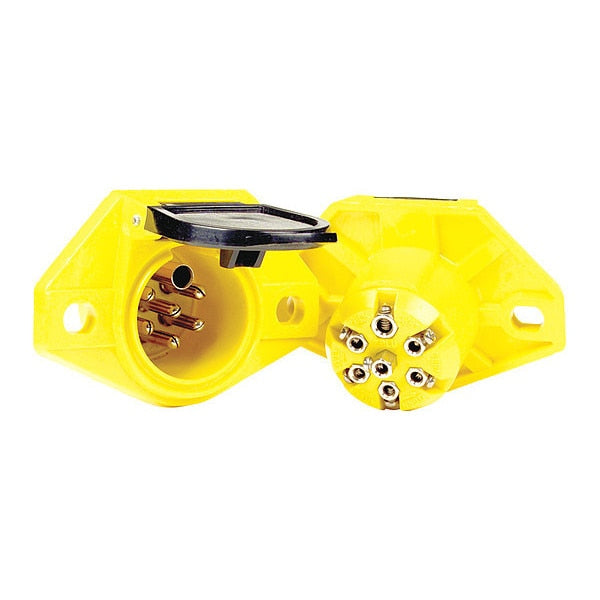 Socket, ISO, Split Pin, Nylon, 7-Pole