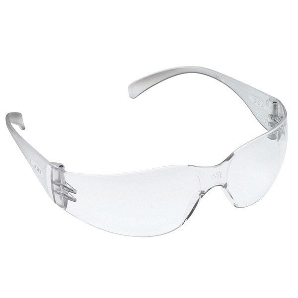Safety Glasses, Clear, Hard Coat Len, PK100
