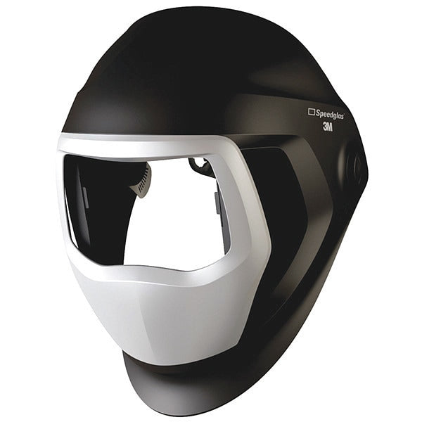 Welding Helmet, Side Wndw, Headband, Slvr Front