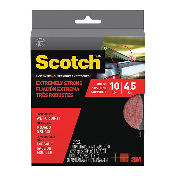Reclosable Fastener, 10 ft, 1