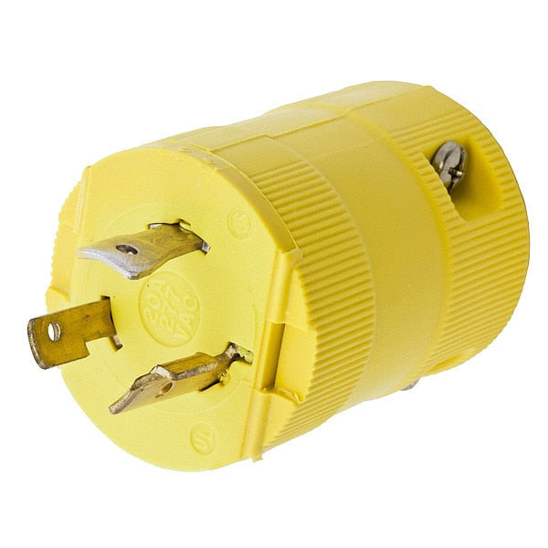 20A Locking Plug 2P 3W 277VAC L7-20P YL