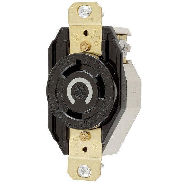 30A Locking Receptacle 2P 3W 277VAC L7-30R BK