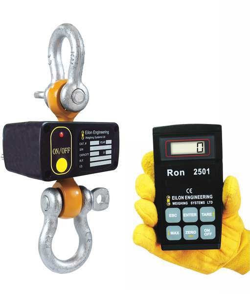 Crane Dynamometer, 5-2/7 In. H, Steel