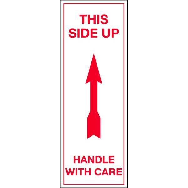 Shipping Labels, 2 In. W, 8 In. H, PK50