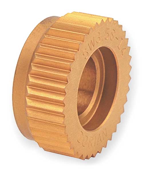 Knurl Wheel, SW4, STR, 1 In OD, 20 TPI