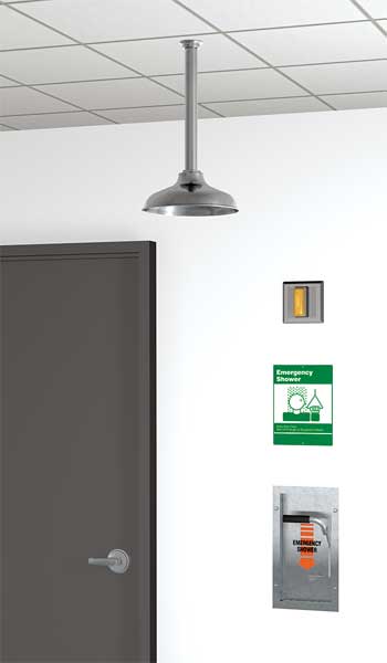 Emergency Shower, Recessed, 20 gpm