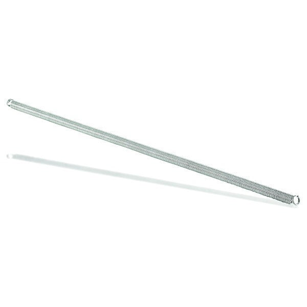 Extension Spring, Stl, Zinc, 0.400x16 1/2 L