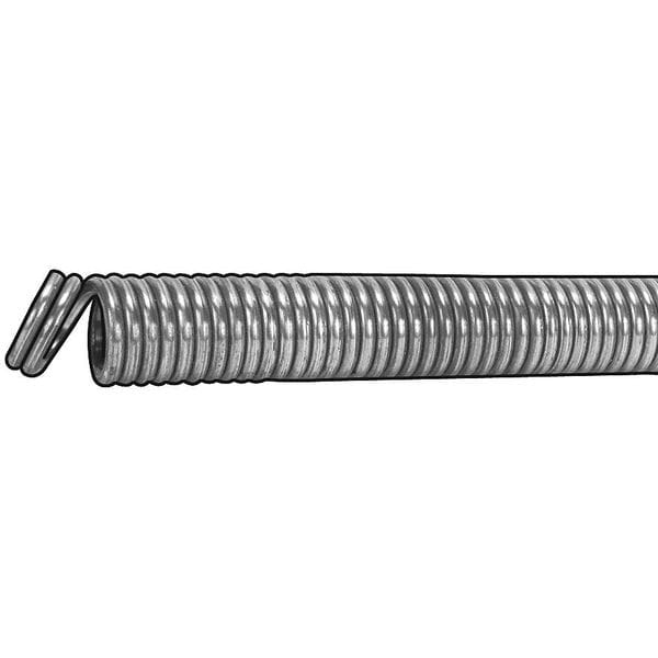 Extension Spring, Stl, Zinc, 0.358x16 1/2 L