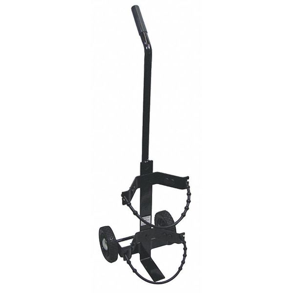 Fire Extinguisher Wheeled Cart, 30 lb, Black