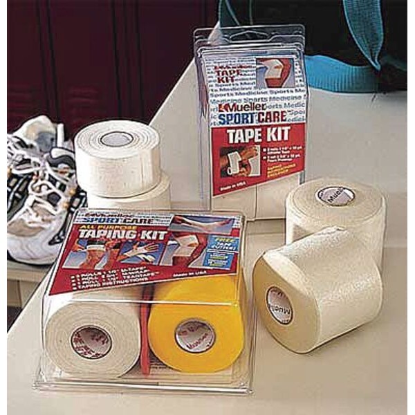 Athletic Tape Kit, White, 1-1/2 In. W, 10 yd.