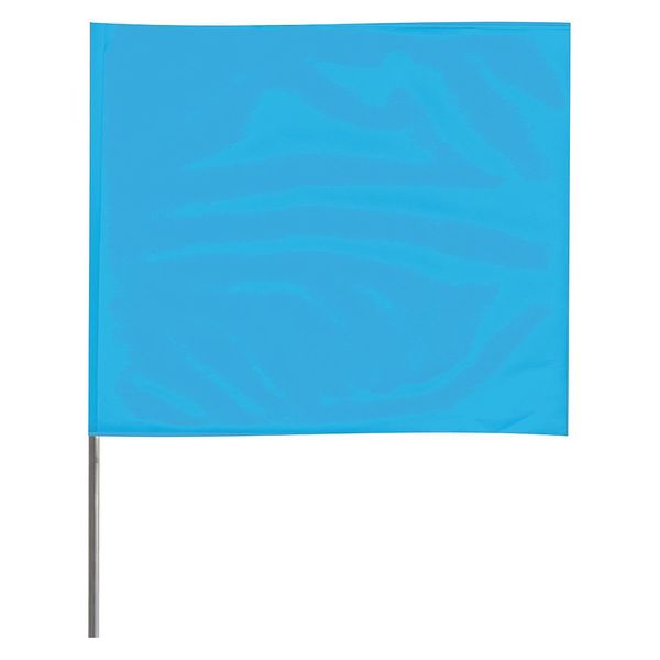 Marking Flag, Fluor Blue, Vinyl, PK100