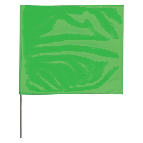 Marking Flag, Fluor Green, Vinyl, PK100