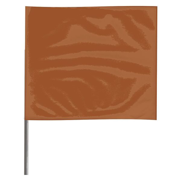 Marking Flag, Brown, Blank, Vinyl, PK100
