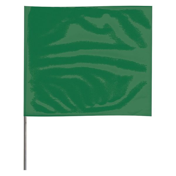 Marking Flag, Green, Blank, Vinyl, PK100