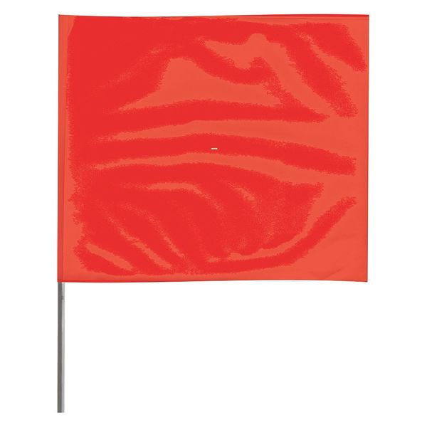 Marking Flag, Red, Blank, Vinyl, PK100