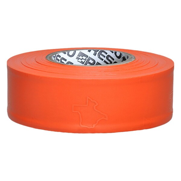 Texas Flagging Tape, Orng, 300ft, 1-3/16 In