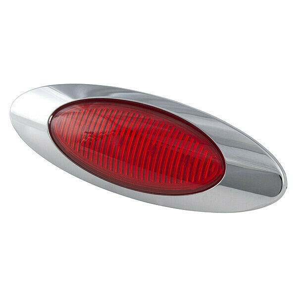 Clearance and Marker Lamp, Red, Oval